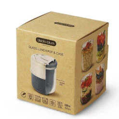 Black+Blum Glass Lunch Bowl 450ml Slate -Outdoor Camping k28e5252f57152de33659514e2d7b7d69