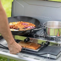 Campingaz Double Burner And Grill Chef Folding CV Stove -Outdoor Camping k350aa44865165c2c1950ab16a553eb0a
