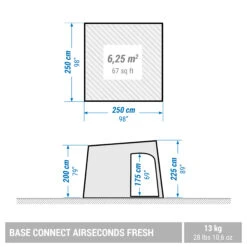 Quechua 6 Person Inflatable Camping Shelter 16 Quechua 6 Person Inflatable Camping Shelter -Outdoor Camping k62146d9c06fc868e43a84ebe4a210b04