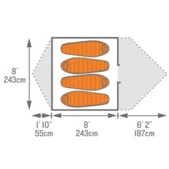 Kelty Palisade 4 -Outdoor Camping k690eaef03216617924871ae46eb353d8