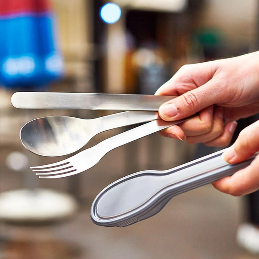 Black+Blum Stainless Steel Cutlery Set With Case Grey 4 Black+Blum Stainless Steel Cutlery Set With Case Grey - Image 4