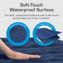 Single Camping Air Bed – Navy/White -Outdoor Camping k769a28be83a2efead55da41c8ba034e9