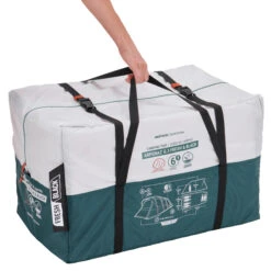 Quechua 6 Man Blackout Tent With Poles - Arpenaz 6.3 F&B -Outdoor Camping k790337a0ad0f01a76fcfdd85adcd1fbd