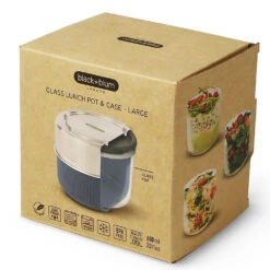 Black+Blum Glass Lunch Bowl 600ml Slate -Outdoor Camping k7ff4b31510fd40cb41416ee292147b94