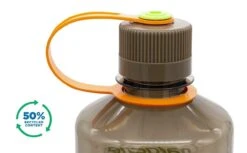 Nalgene 1L Narrow Mouth Sustain Water Bottle - Made From 50% Plastic Waste -Outdoor Camping k8fad8decd938fb9205bb77db2dbebbd6