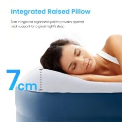 King Comfort Plus Air Bed – Navy/White -Outdoor Camping k94df78e488568a986aea9dafbf2a598f