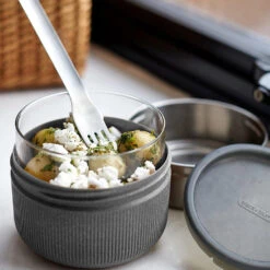 Black+Blum Glass Lunch Bowl 600ml Slate -Outdoor Camping k97bd7e78ea7662b94ee8e79e52c213a1