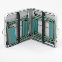 Quechua FOLDING CAMPING TABLE - 4 STOOLS - 4 TO 6 PEOPLE -Outdoor Camping ka15dbccbde3aac477132c6137450edf7