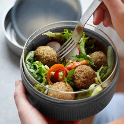 Black+Blum Glass Lunch Bowl 750ml Slate -Outdoor Camping ka30c0fb816a5750177f277e6ddf4ef37