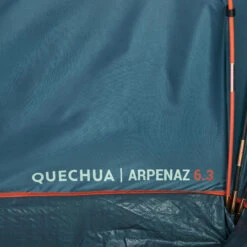 Quechua 6 Man Tent With Poles - Arpenaz 6.3 -Outdoor Camping ka7007e5b7b8519ac93f1e055ed183d72