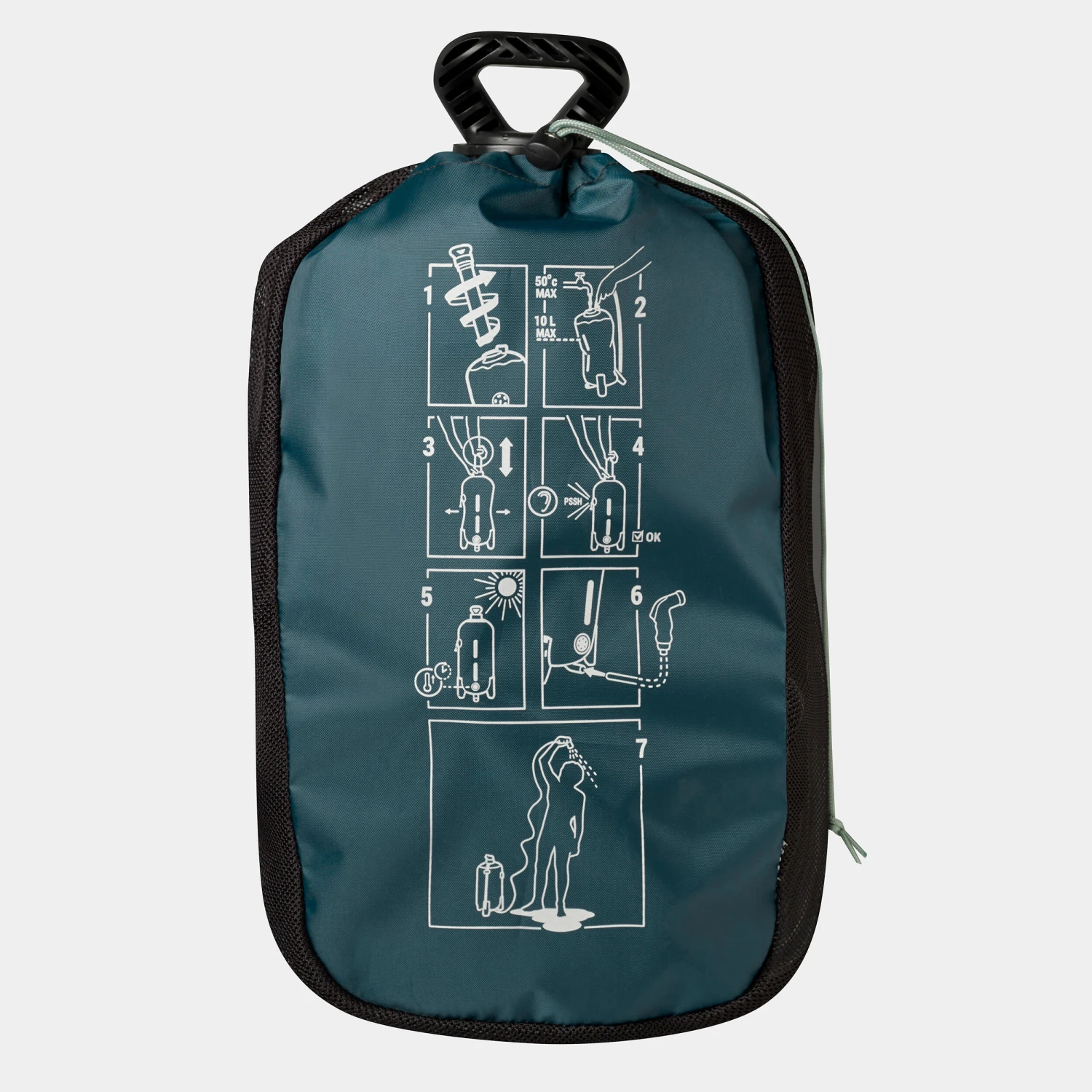 Quechua PRESSURE SOLAR CAMPING SHOWER - 10 LITRES 4 Quechua PRESSURE SOLAR CAMPING SHOWER - 10 LITRES - Image 4