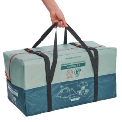 Quechua 6 Man Tent With Poles - Arpenaz 6.3 -Outdoor Camping kb65c78d1efd3a4ec601e7b9d9a0da4a4