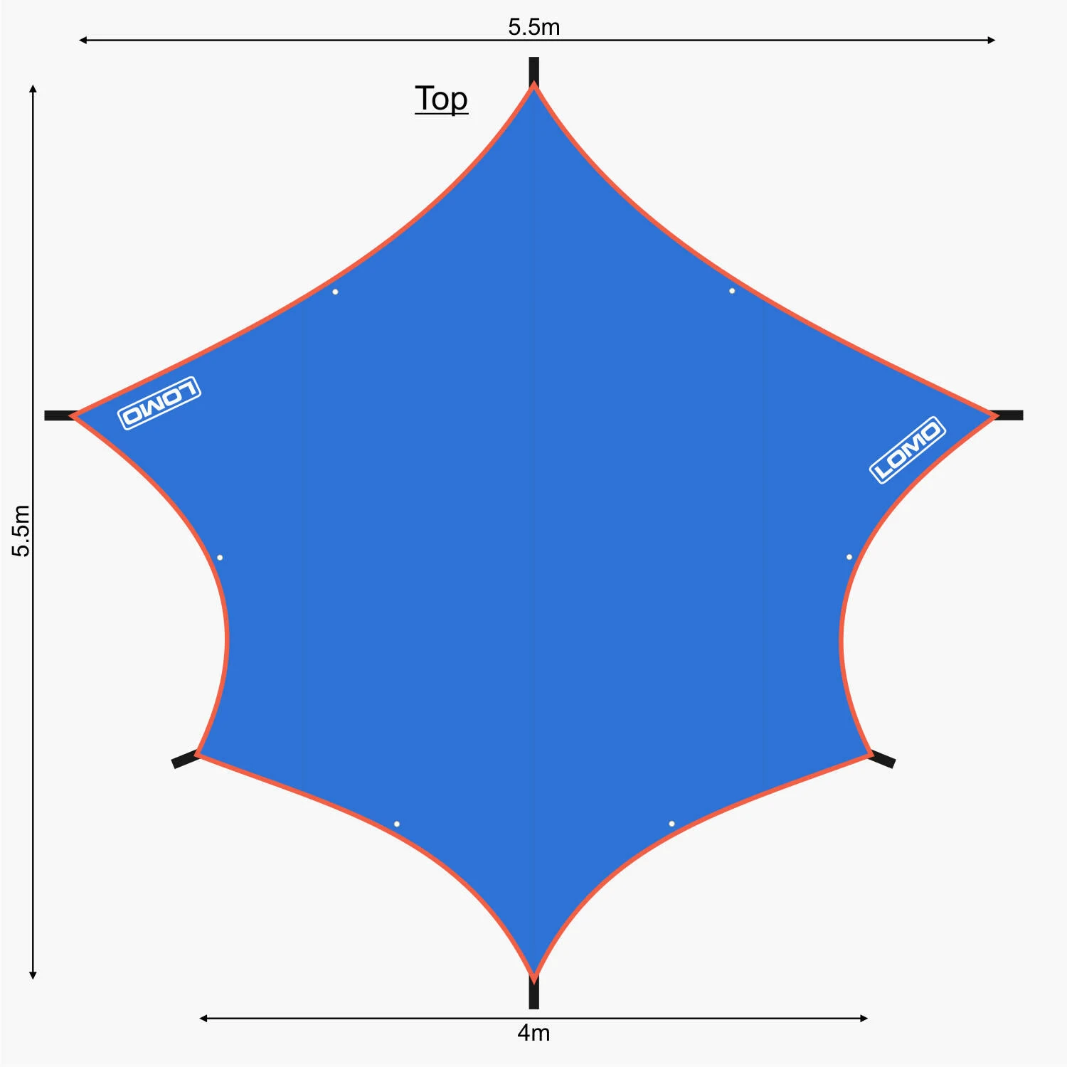 Lomo Fasgadh 5m Tarp 4 Lomo Fasgadh 5m Tarp - Image 4