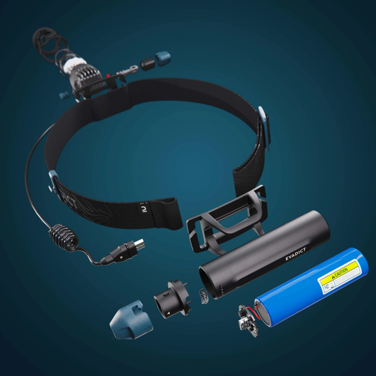 Evadict Ontrail 900 Lumens Trail Running Frontal Lamp 8 Evadict Ontrail 900 Lumens Trail Running Frontal Lamp - Image 8