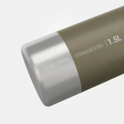 Quechua Stainless Steel Hiking Flask With Screw Cap MH100 1.5 L Khaki 12 Quechua Stainless Steel Hiking Flask With Screw Cap MH100 1.5 L Khaki -Outdoor Camping ke00fb3c1718e1f1884a8d1ed33b7a366