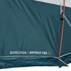 Quechua 6 Man Blackout Tent With Poles - Arpenaz 6.3 F&B -Outdoor Camping ke4cc94bb9f26674bedf8133a1a4ba587