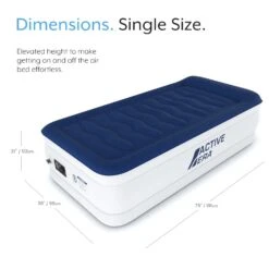 Single Comfort Plus Air Bed – Navy/White -Outdoor Camping keea0c8795e789d6f029d2dd29aff483a