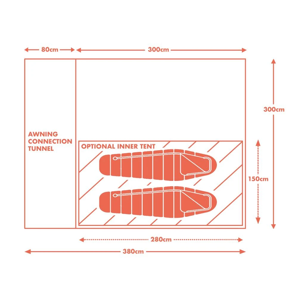 Kamper Compact Pole & Sleeve Driveaway Campervan Awning 7 Kamper Compact Pole & Sleeve Driveaway Campervan Awning - Image 7